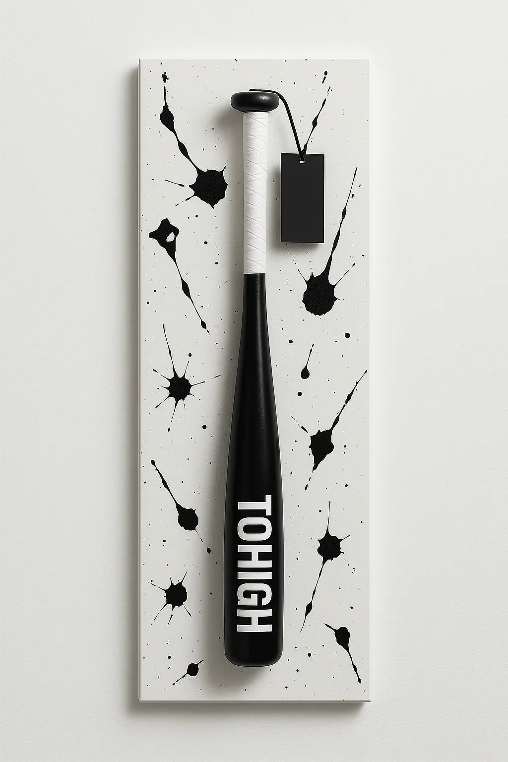 TOHIGH Baseballschläger – schwarzer Premium Schläger mit weißem TOHIGH Logo im exklusiven Design